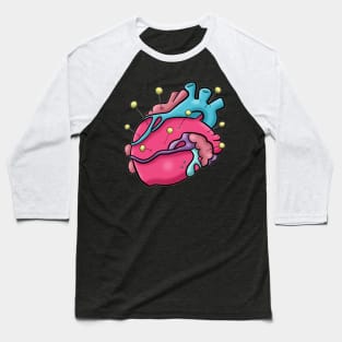 Creepies - Pin Cushion Heart Baseball T-Shirt